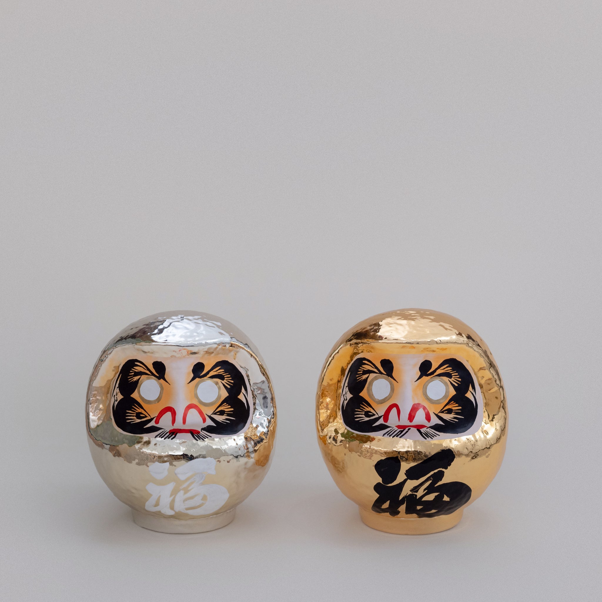 Silver / Gold Daruma Made in Japan by Imai Daruma â DEJIMA