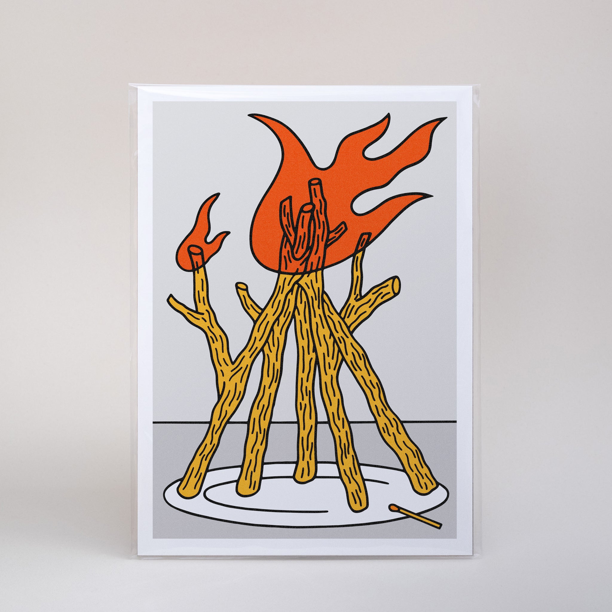 Risograph Print – Fire